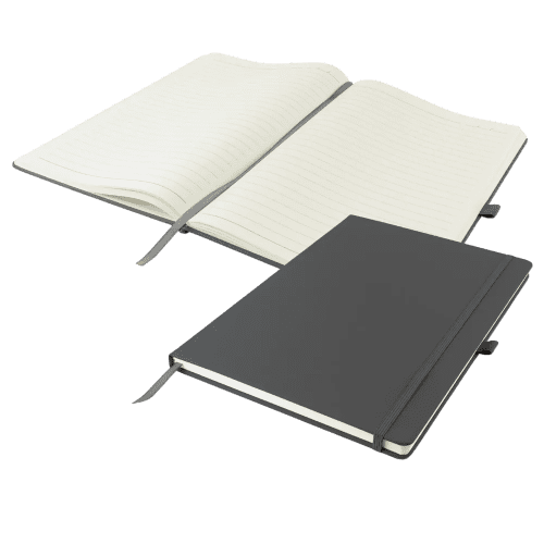 Dunn Soft Feel A4 Notebooks in Grey