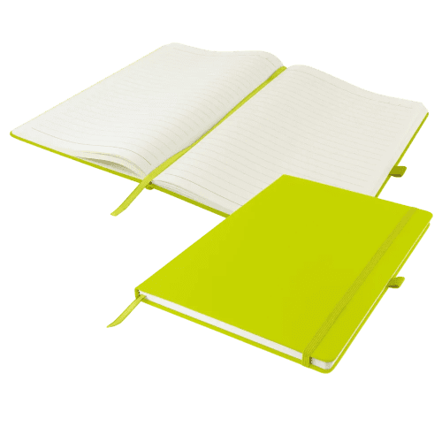 Dunn Soft Feel A4 Notebooks in Lime
