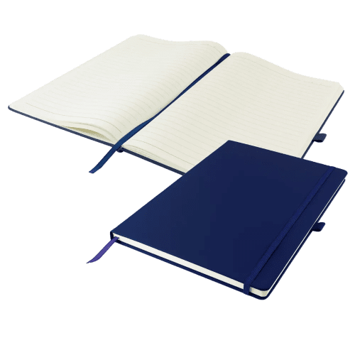 Dunn Soft Feel A4 Notebooks in Navy