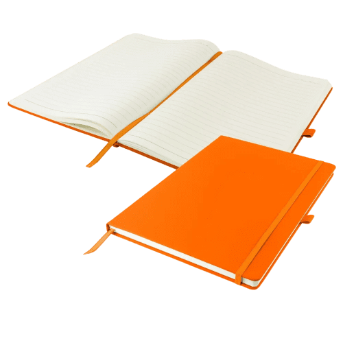 Dunn Soft Feel A4 Notebooks in Orange