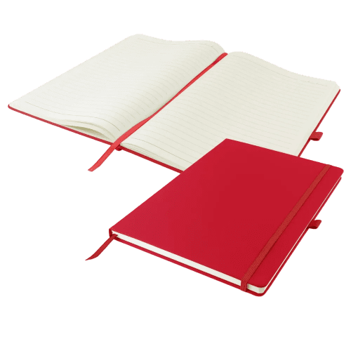 Dunn Soft Feel A4 Notebooks in Red