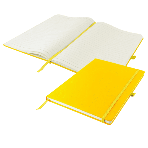 Dunn Soft Feel A4 Notebooks in Yellow