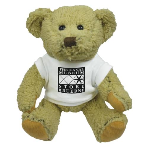 Custom 8-inch Korky Bear with T-shirt printed with your company logo by Total Merchandise