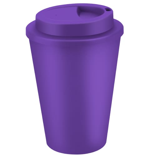 Customisable 350ml Metro Coffee Cup in Purple with no logo from Total Merchandise