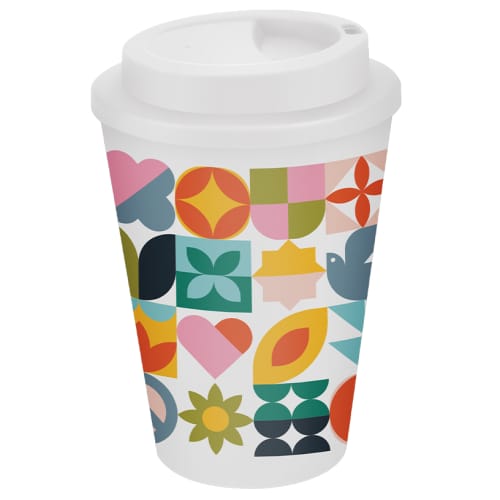 Custom Printed 350ml Metro Coffee Cup with a 360 Wrap in Full Colour from Total Merchandise