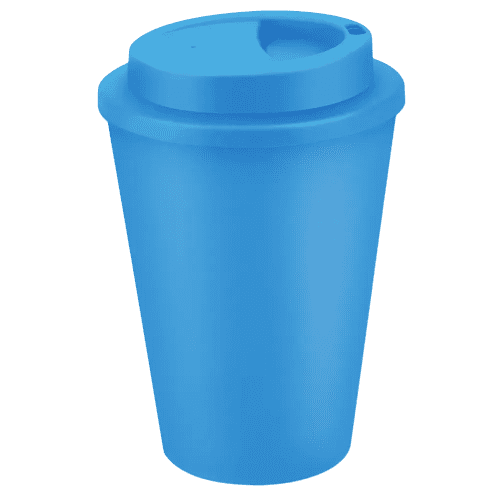 Customisable 350ml Metro Coffee Cup in Light Blue with no logo from Total Merchandise