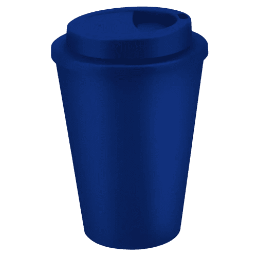 Customisable 350ml Metro Coffee Cup in Navy Blue with no logo from Total Merchandise