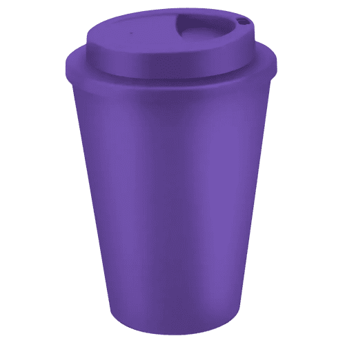 Customisable 350ml Metro Coffee Cup in Purple with no logo from Total Merchandise