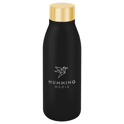 Reusable Stella Vacuum Bottle in Black/Gold