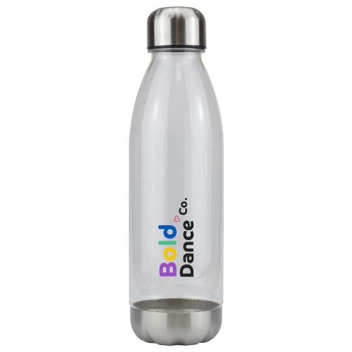 UK Branded 700ml Havana Tritan Drinks Bottle in Clear Printed with a Logo by Total Merchandise