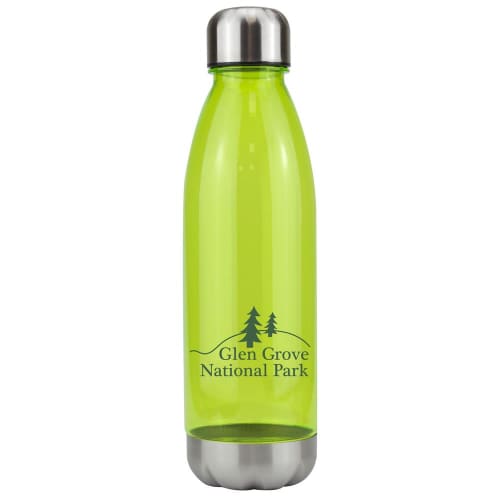 Express Printed Reusable Water Bottles in Lime Green from Total mMerchandise