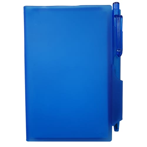 Custom Printed Pocket Pad and Pen Set in Blue from Total Merchandise