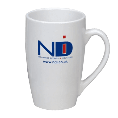 Business convention Tate Mugs are custom branded by Total Merchandise to boost your brand presence.