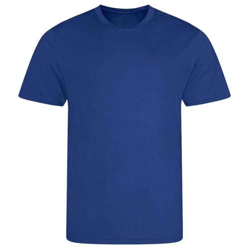 Promotional Recycled T-shirt in Royal Blue available to personalise with your company logo/design