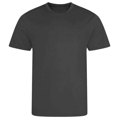 Custom Branded Recycled T-shirt in Charcoal available to personalise with your company logo/design