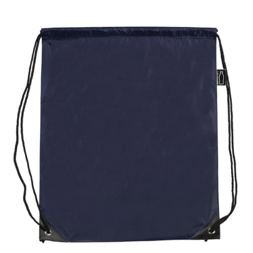 Eco Friendly Eynsford Rpet Drawstring Backpack Bag in Navy from total Merchandise