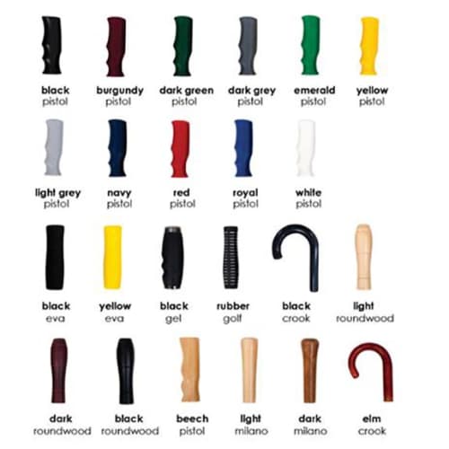 Handle options for Fibrestorm Golf Umbrellas by Total Merchandise