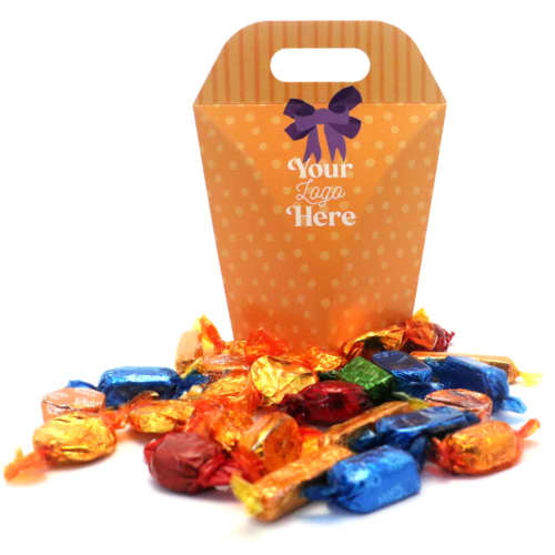 Collaborative Quality Street Handle Boxes are full colour printed by Total Merchandise.