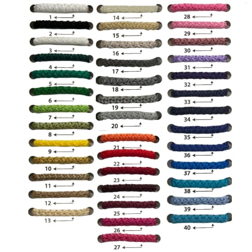 Swatch of Handle Colours for Custom Printed Antalya Bottle Gift Bags by Total Merchandise