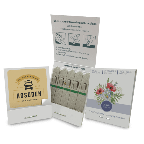 Custom Branded Express Seed Sticks with Wildflower Seeds Express Printed by Total Merchandise