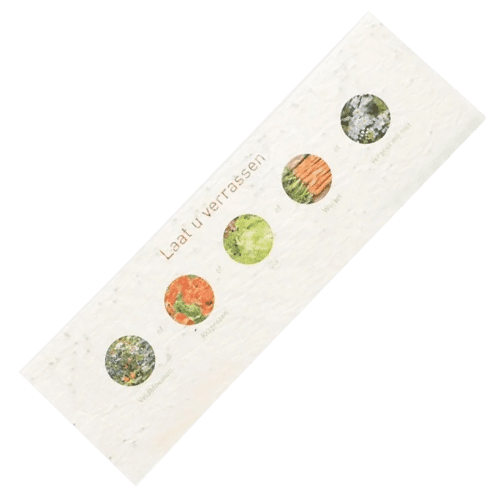 Custom branded Seedpaper Book Marks are full colour printed by Total Merchandise to show your logo.