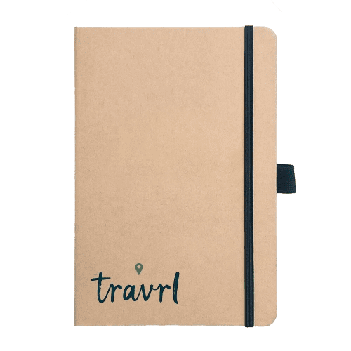 Custom Kraft A5 Notebooks are digitally printed or debossed by Total Merchandise to show your logo.