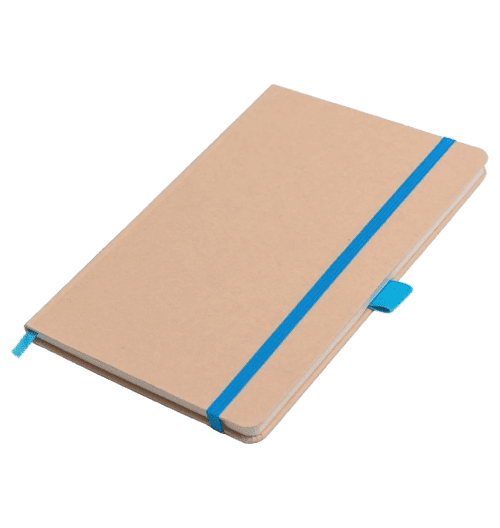 A5 Ultimate Kraft Notebook in Natural/Cyan