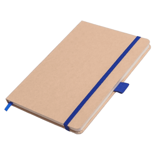 A5 Ultimate Kraft Notebook in Natural/Royal Blue