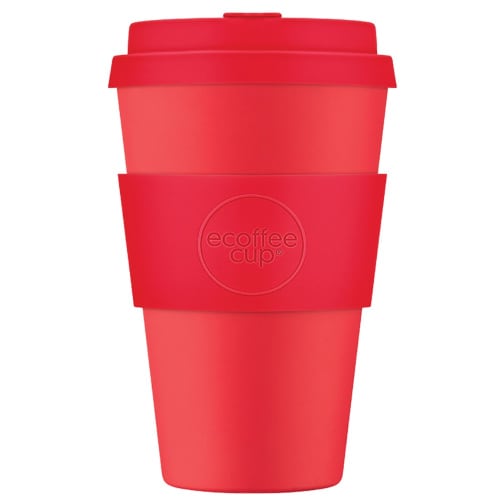 Logo branded Ecoffee Cups in Meridian Gate made from plant-based materials from Total Merchandise