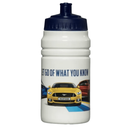 Custom 500ml Energize Sports Bottle in White/Red from Total Merchandise