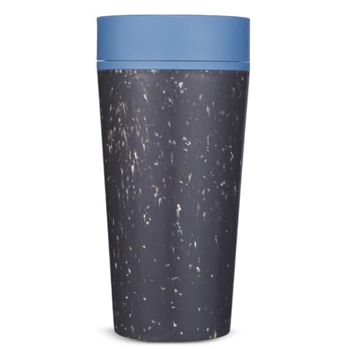 Circular & Co 12oz Reusable Coffee Cup in Grey/Rockpool Blue