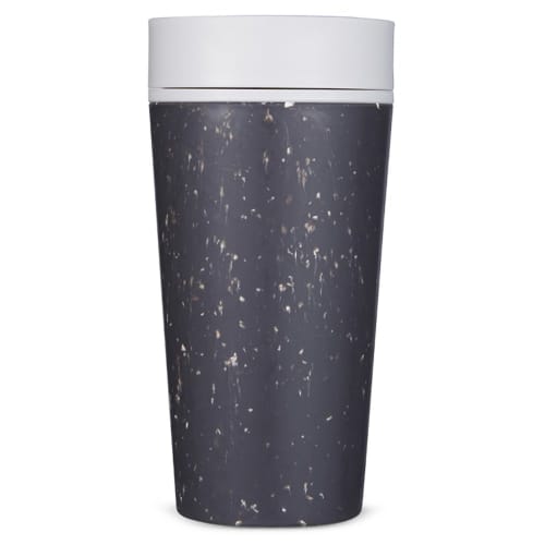 Circular & Co 12oz Reusable Coffee Cup in Grey/Pebble White