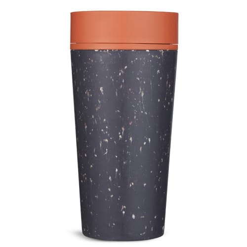 Circular & Co 12oz Reusable Coffee Cup in Grey/Sundown Orange