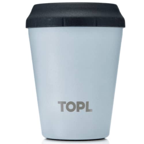 Business Regular 12oz Topl Cups are custom branded by Total Merchandise to make your logo visible.