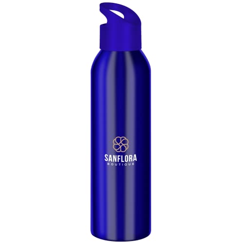 Promotional Jet Water Bottles in Blue are ideal for filling with water to take to work or school