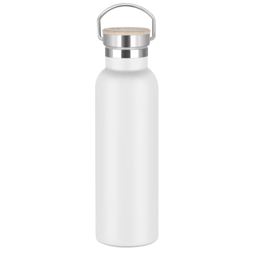 Customisable Forever Vacuum Bottle in White is ideal for holding 550ml of your favourite drink