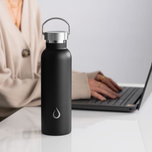 Lifestyle image of the promotional Forever Vacuum Bottle