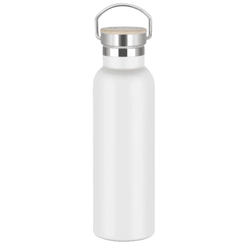 Customisable Forever Vacuum Bottle in White is ideal for holding 550ml of your favourite drink