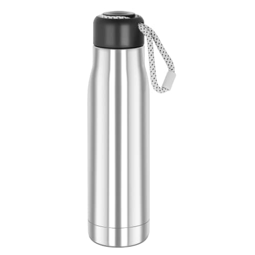 Custom printed Explorer Vacuum Bottles in Silver/White from Total Merchandise