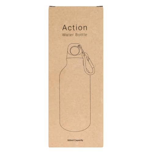 The cardboard box that the Action Bottle arrives in from Total Merchandise