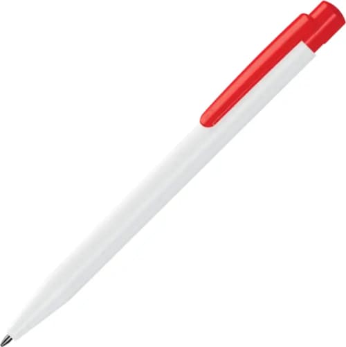 Supersaver Extra Ballpens in White/Red