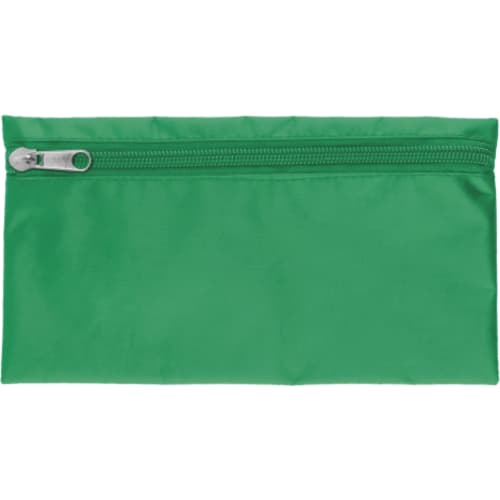 Custom Branded Nylon Pencil Cases in Green