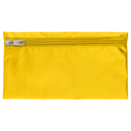 Custom printed Nylon Pencil Cases in Yellow