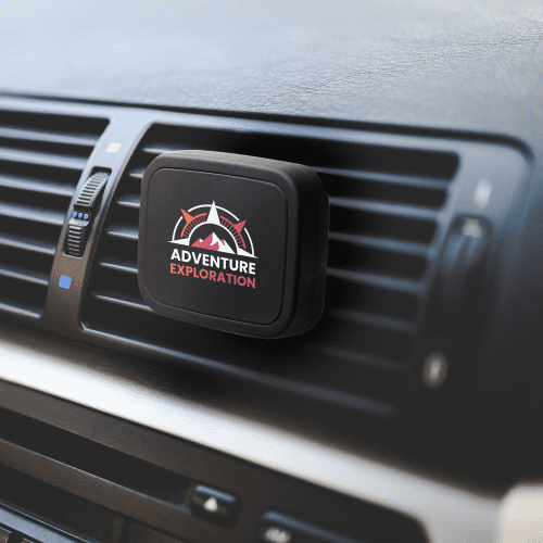 A lifestyle picture of the branded Chili Concept Universal Car Vent Mount