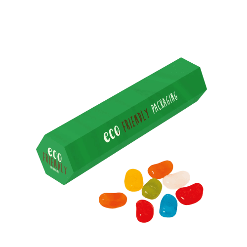 Promotional Eco Jolly Bean Hex Tubes With A Printed Design All Over From Total Merchandise