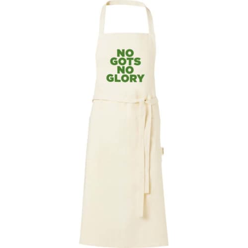 Promotional Natural Organic Cotton Aprons with a Branded Logo from Total Merchandise