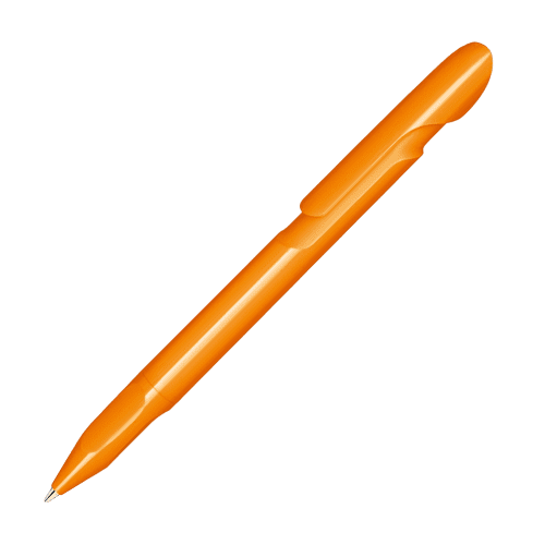 Printed Evoxx Recycled Pens in Orange 151 with spot colour logo by Total Merchandise