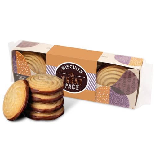 Promotional Border Biscuit Treat Pack With Fully Printed Design All Over From Total Merchandise