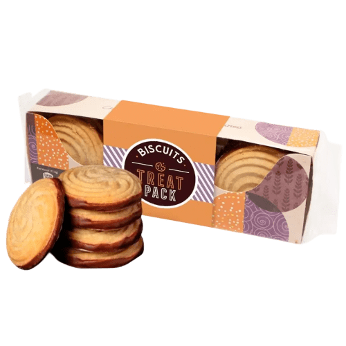Promotional Border Biscuit Treat Pack With Fully Printed Design All Over From Total Merchandise