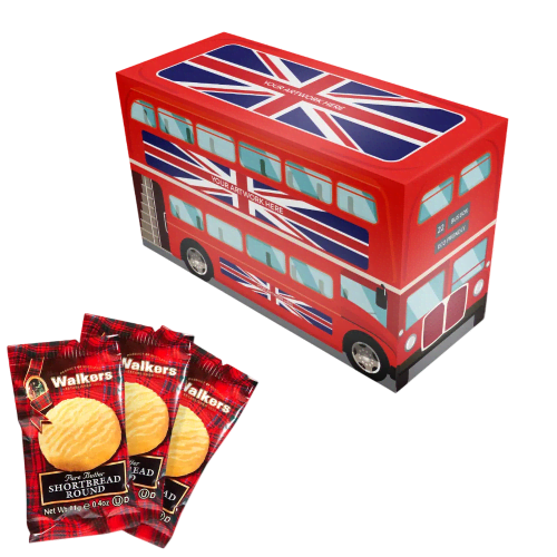 Logo Branded Mini Shortbread Biscuit Eco Bus Box With Fully Printed Design From Total Merchandise